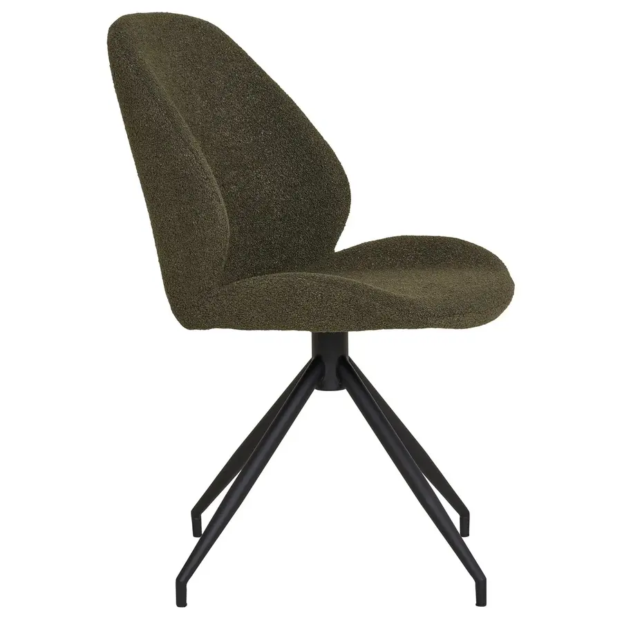 Monte Carlo Groen Bouclé Draaistoel Monte Carlo Groen Bouclé Draaistoel