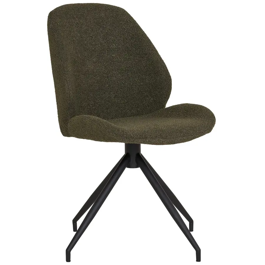 Monte Carlo Groen Bouclé Draaistoel Monte Carlo Groen Bouclé Draaistoel