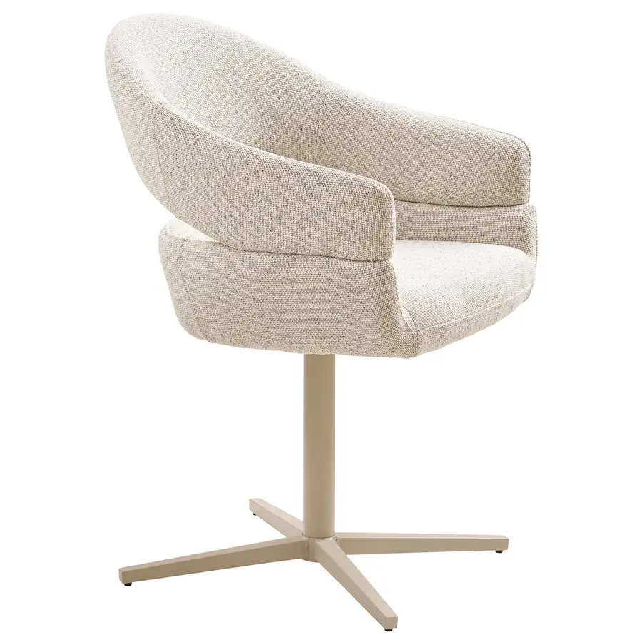 Dover Beige Eetkamerstoel Draaibaar Dover Beige Eetkamerstoel Draaibaar