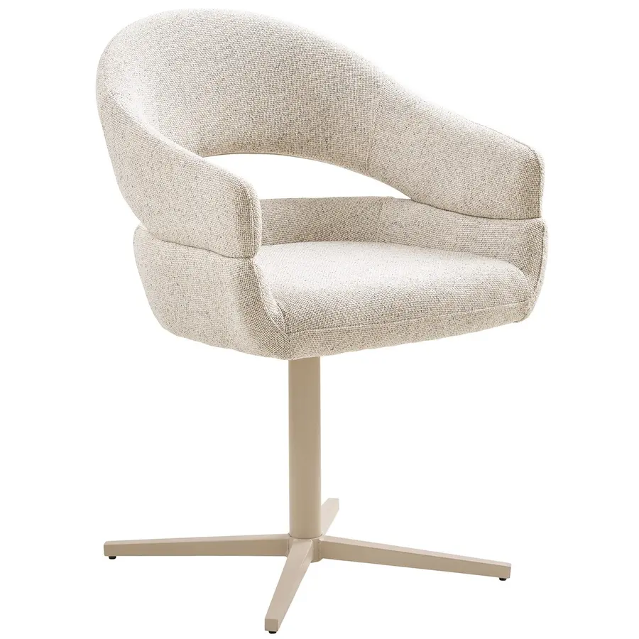 Dover Beige Eetkamerstoel Draaibaar Dover Beige Eetkamerstoel Draaibaar