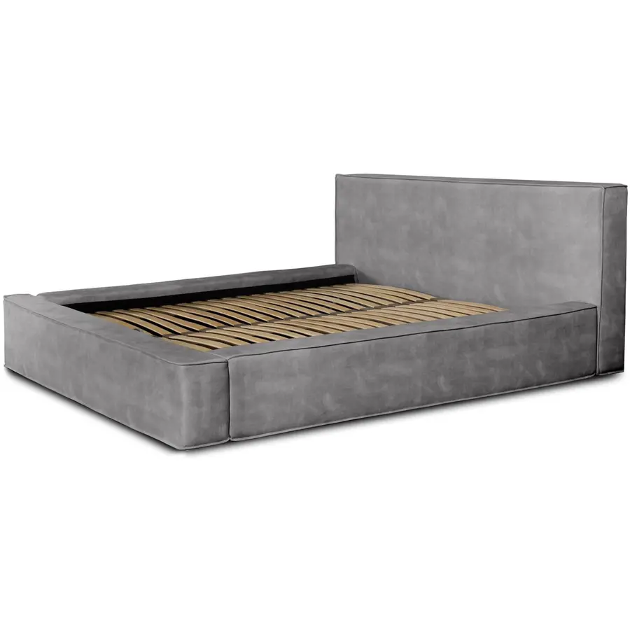 Alma 140 x 200 cm Gestoffeerd Bed Asgrijs Alma 140 x 200 cm Gestoffeerd Bed Asgrijs