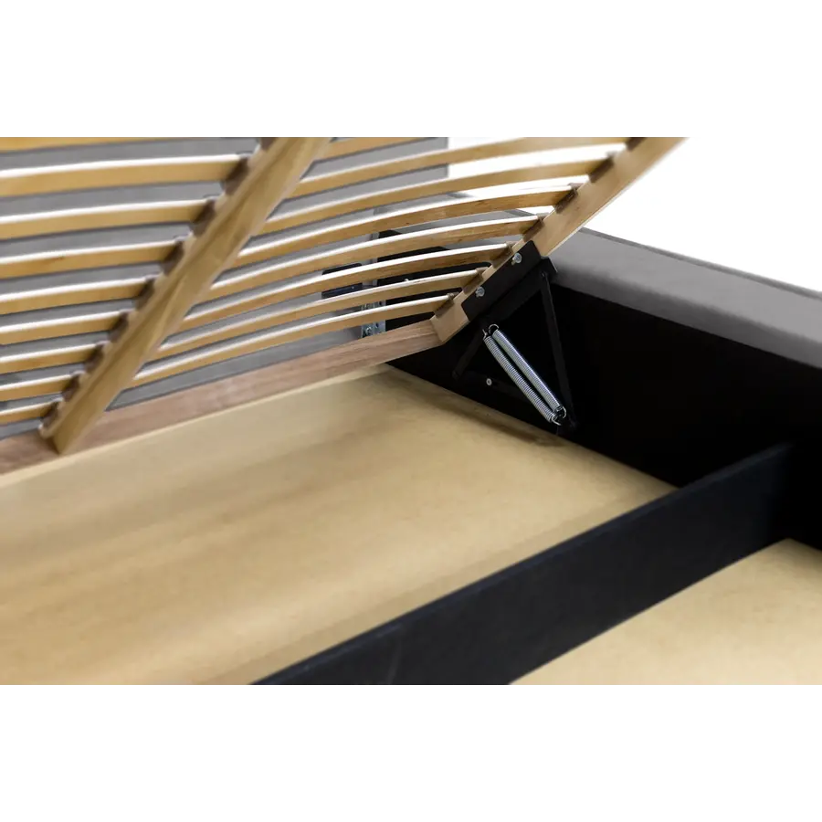 Alma 160 x 200 cm Gestoffeerd Bed Asgrijs Alma 160 x 200 cm Gestoffeerd Bed Asgrijs