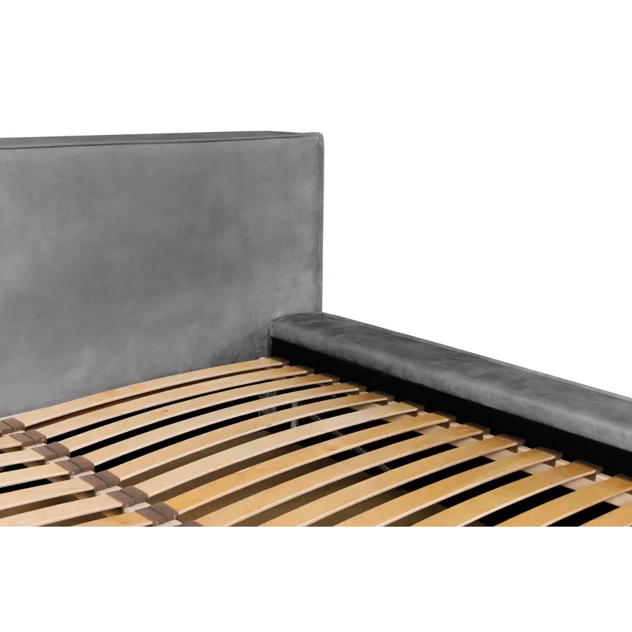 Alma 160 x 200 cm Gestoffeerd Bed Asgrijs Alma 160 x 200 cm Gestoffeerd Bed Asgrijs