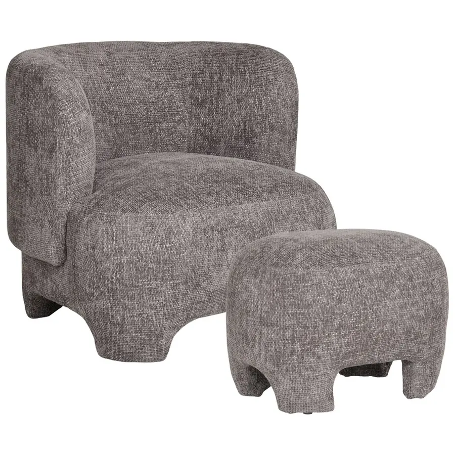 Nazare Grijs Loungestoel Set Nazare Grijs Loungestoel Set