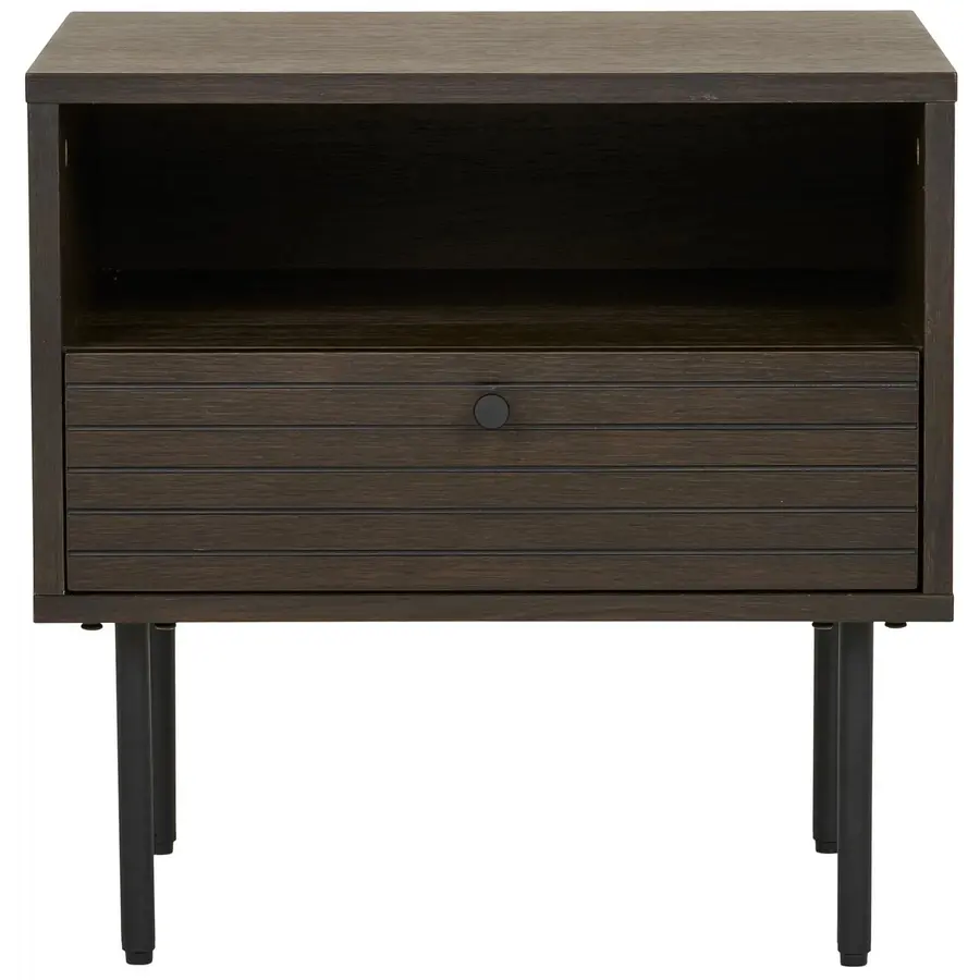 Kyoto Gerookt Eiken Bijzettafel met Lade Kyoto Gerookt Eiken Bijzettafel met Lade