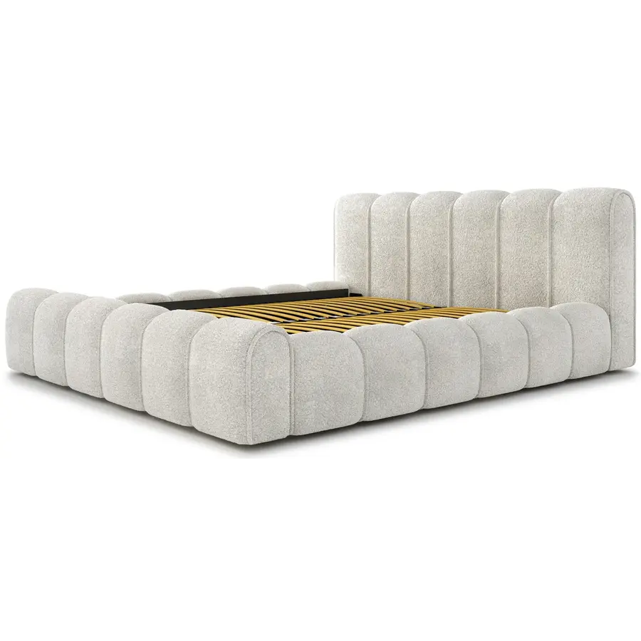 Adell 160 x 200 cm Gestoffeerd Bed Naturel Adell 160 x 200 cm Gestoffeerd Bed Naturel