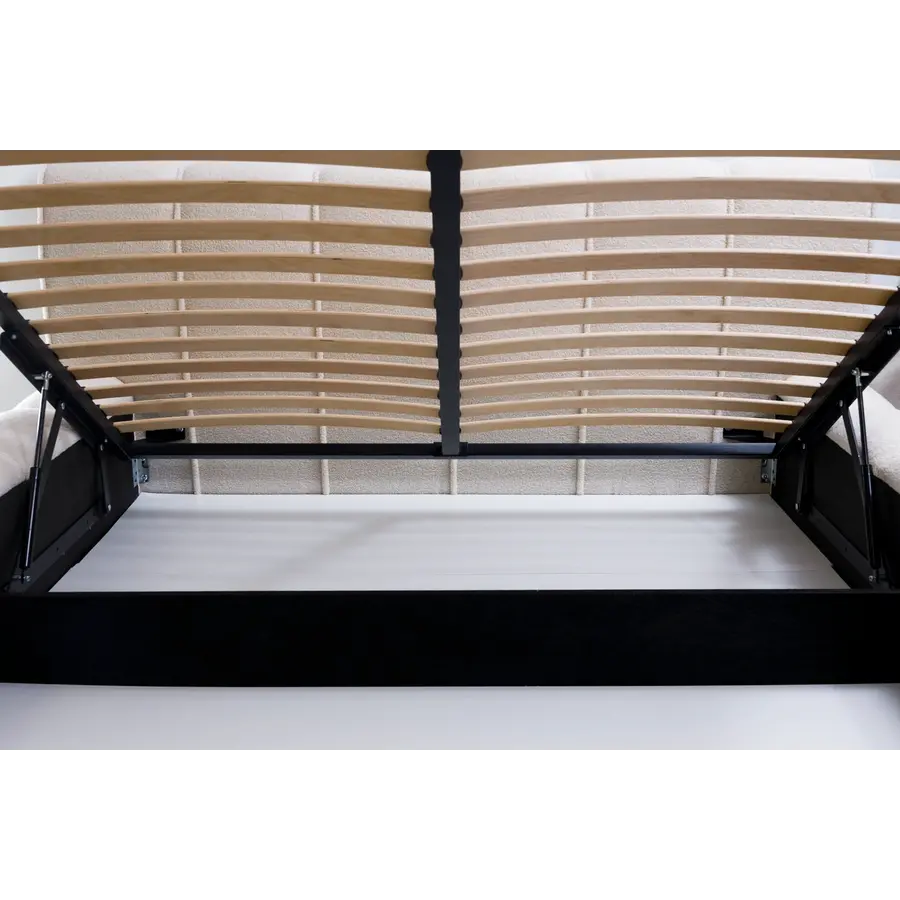 Adell 160 x 200 cm Gestoffeerd Bed Naturel Adell 160 x 200 cm Gestoffeerd Bed Naturel