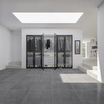 Jutzler Smoke Draaideurkast Rookglas 6 deuren Jutzler Smoke Draaideurkast Rookglas 6 deuren