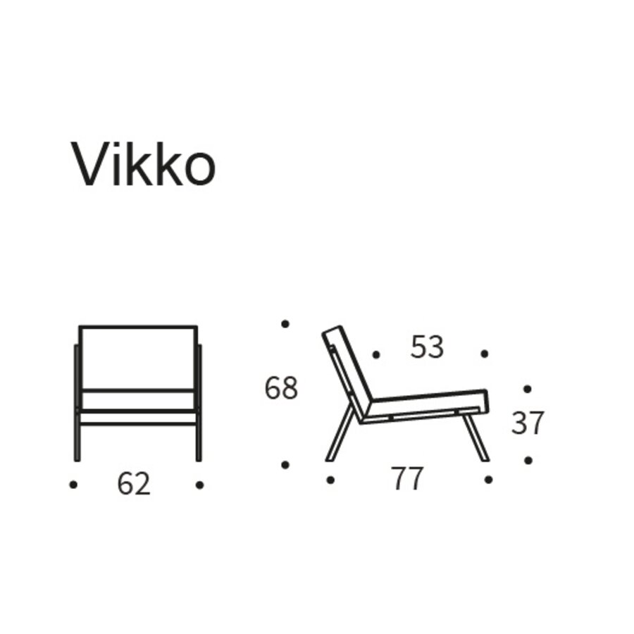 Vikko Loungestoel Speciaal Blauw Vikko Loungestoel Speciaal Blauw