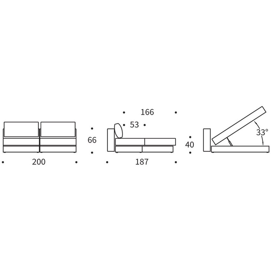 Akello Zand Slaapbank met Chaise Longue Akello Zand Slaapbank met Chaise Longue