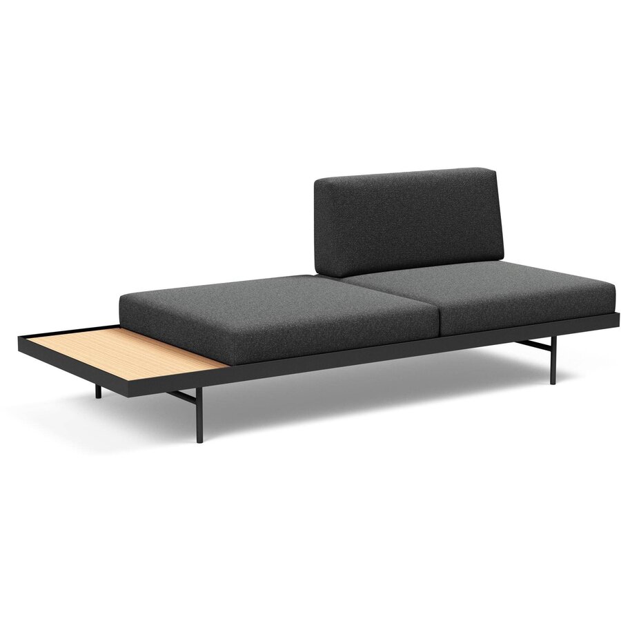 Puri Houtskool Bouclé / Eiken Slaapbank Puri Houtskool Bouclé / Eiken Slaapbank