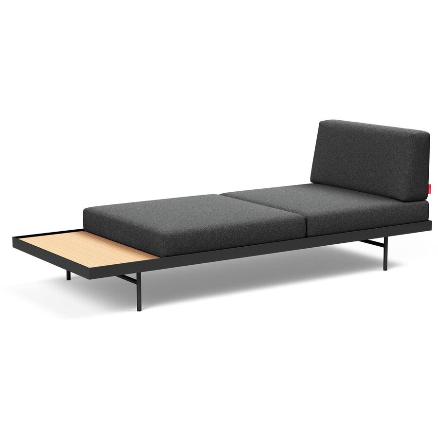 Puri Houtskool Bouclé / Eiken Slaapbank Puri Houtskool Bouclé / Eiken Slaapbank