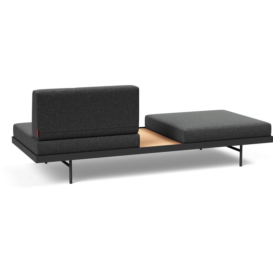 Puri Houtskool Bouclé / Eiken Slaapbank Puri Houtskool Bouclé / Eiken Slaapbank