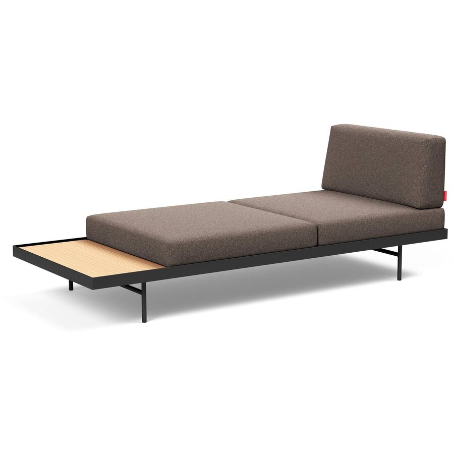 Puri Taupe Bouclé / Eiken Slaapbank Puri Taupe Bouclé / Eiken Slaapbank