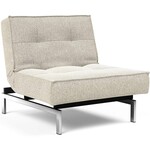Innovation Living Splitback Slaapstoel Gebroken Wit / Chroom Innovation Living Splitback Slaapstoel Gebroken Wit / Chroom