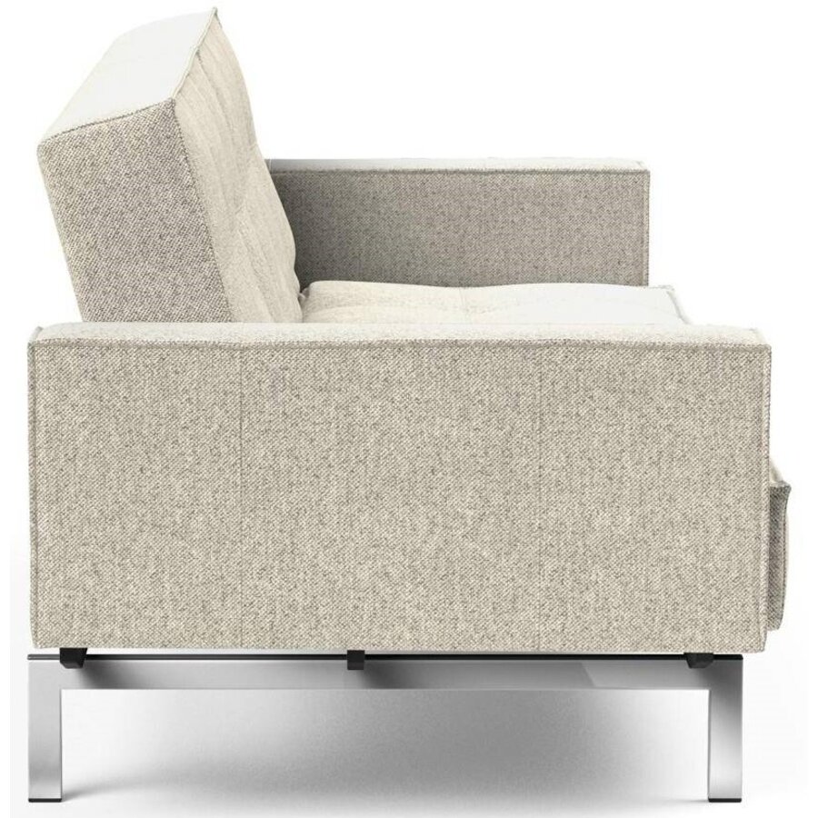 Splitback Deluxe Slaapbank Gebroken Wit / Chroom Splitback Deluxe Slaapbank Gebroken Wit / Chroom
