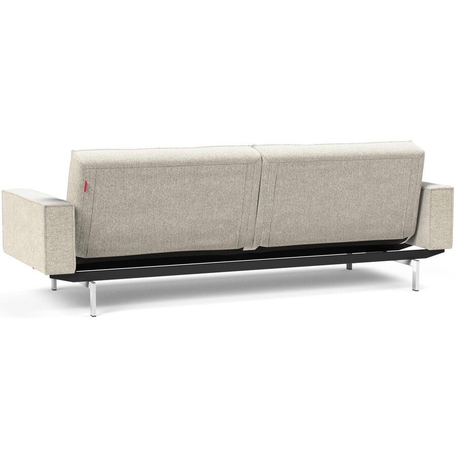 Splitback Deluxe Slaapbank Gebroken Wit / Chroom Splitback Deluxe Slaapbank Gebroken Wit / Chroom