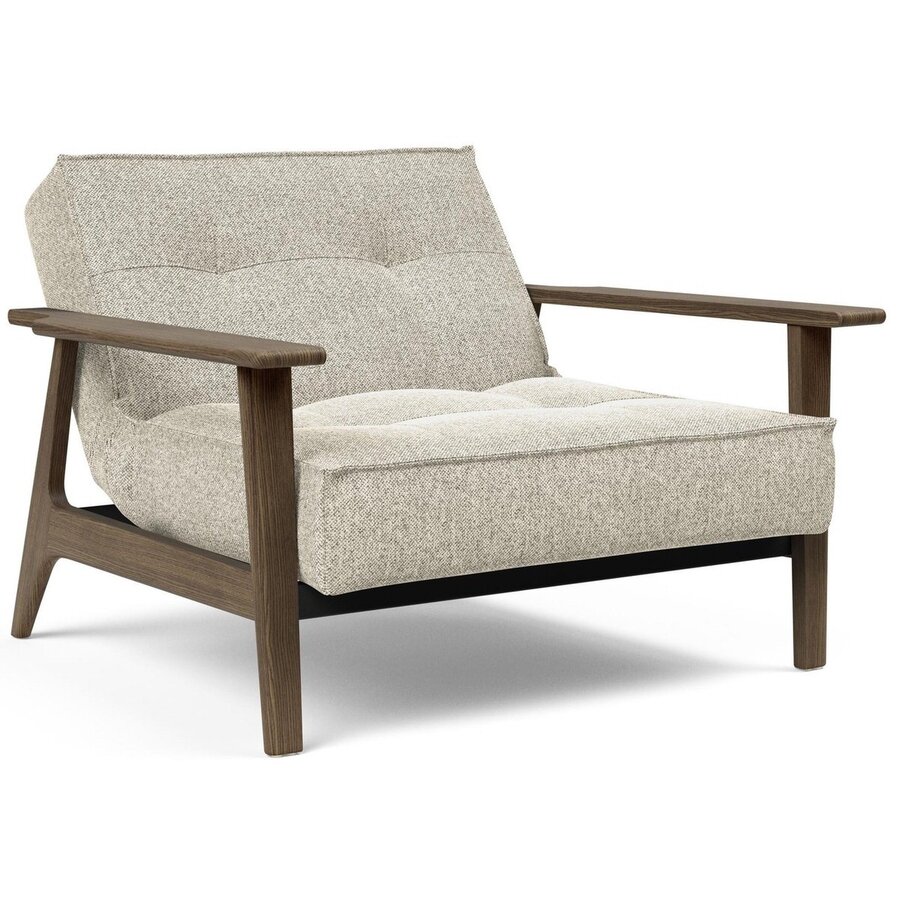 Splitback Fauteuil Gebroken Wit / Gerookt Eiken Splitback Fauteuil Gebroken Wit / Gerookt Eiken