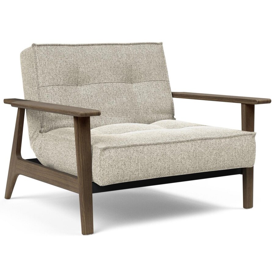 Splitback Fauteuil Gebroken Wit / Gerookt Eiken Splitback Fauteuil Gebroken Wit / Gerookt Eiken