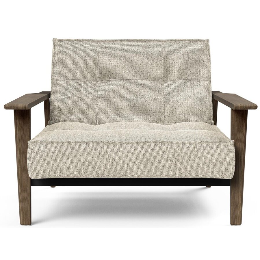 Splitback Fauteuil Gebroken Wit / Gerookt Eiken Splitback Fauteuil Gebroken Wit / Gerookt Eiken