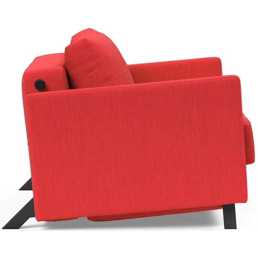 Cubed Slaapstoel met Armleuning Rood Cubed Slaapstoel met Armleuning Rood