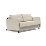 Innovation Living Cubed met Armleuning 140 cm Slaapbank Zand Innovation Living Cubed met Armleuning 140 cm Slaapbank Zand