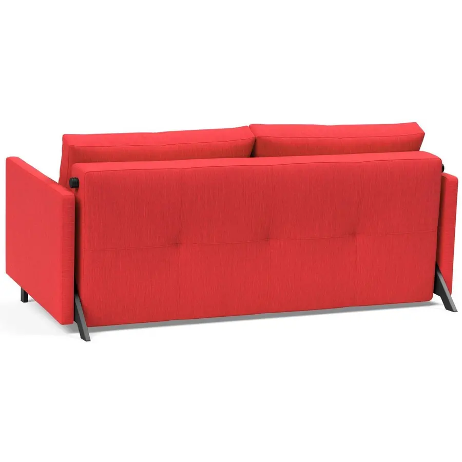Cubed met Armleuning 160 cm Slaapbank Rood Cubed met Armleuning 160 cm Slaapbank Rood