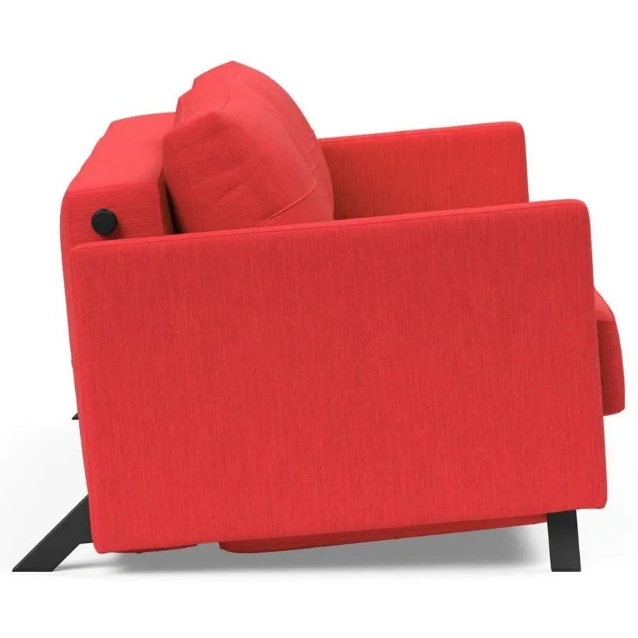 Cubed met Armleuning 160 cm Slaapbank Rood Cubed met Armleuning 160 cm Slaapbank Rood
