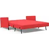 Cubed met Armleuning 160 cm Slaapbank Rood