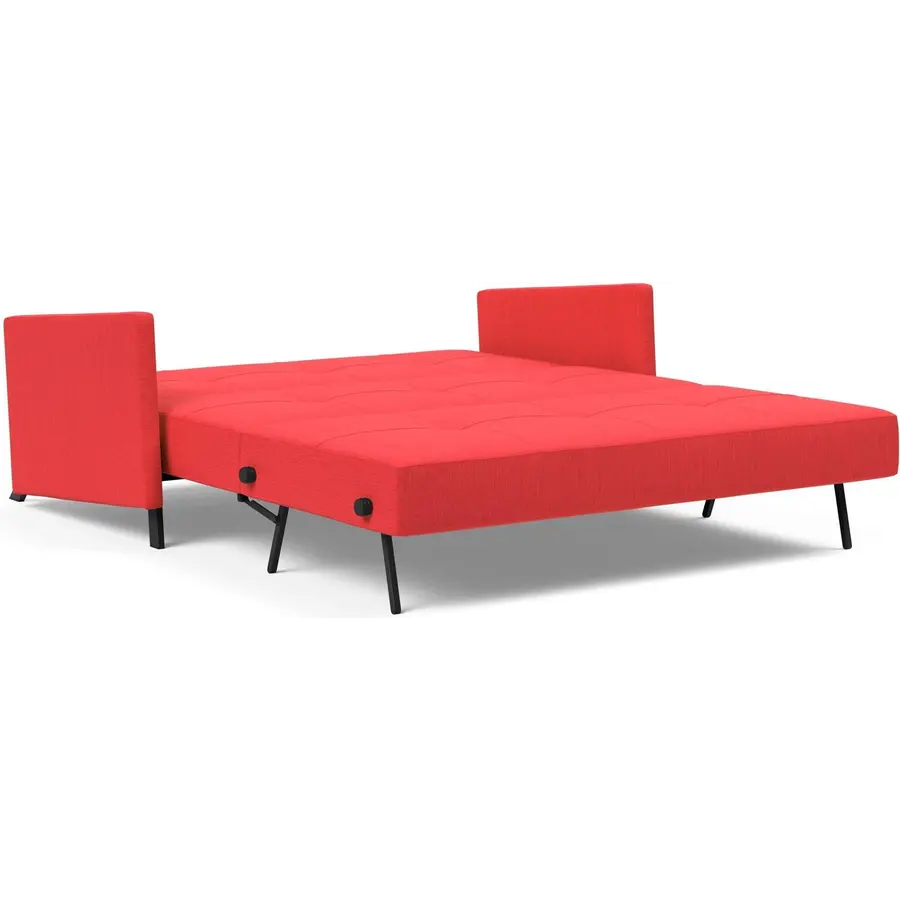 Cubed met Armleuning 160 cm Slaapbank Rood Cubed met Armleuning 160 cm Slaapbank Rood