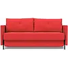 Cubed met Armleuning 160 cm Slaapbank Rood