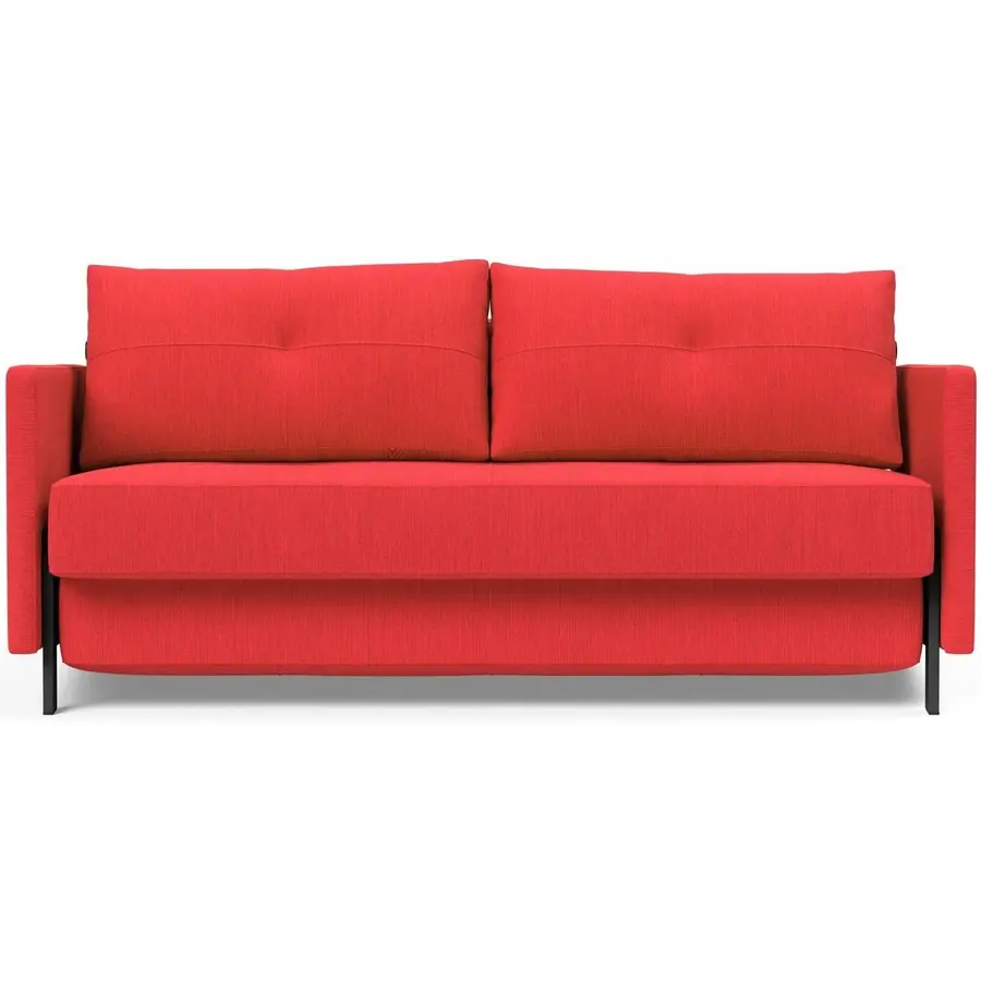 Cubed met Armleuning 160 cm Slaapbank Rood Cubed met Armleuning 160 cm Slaapbank Rood