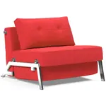 Innovation Living Cubed Slaapstoel Rood / Chrome Innovation Living Cubed Slaapstoel Rood / Chrome