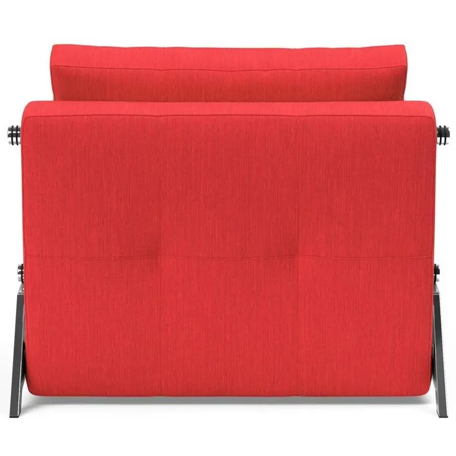 Cubed Slaapstoel Rood / Chrome Cubed Slaapstoel Rood / Chrome