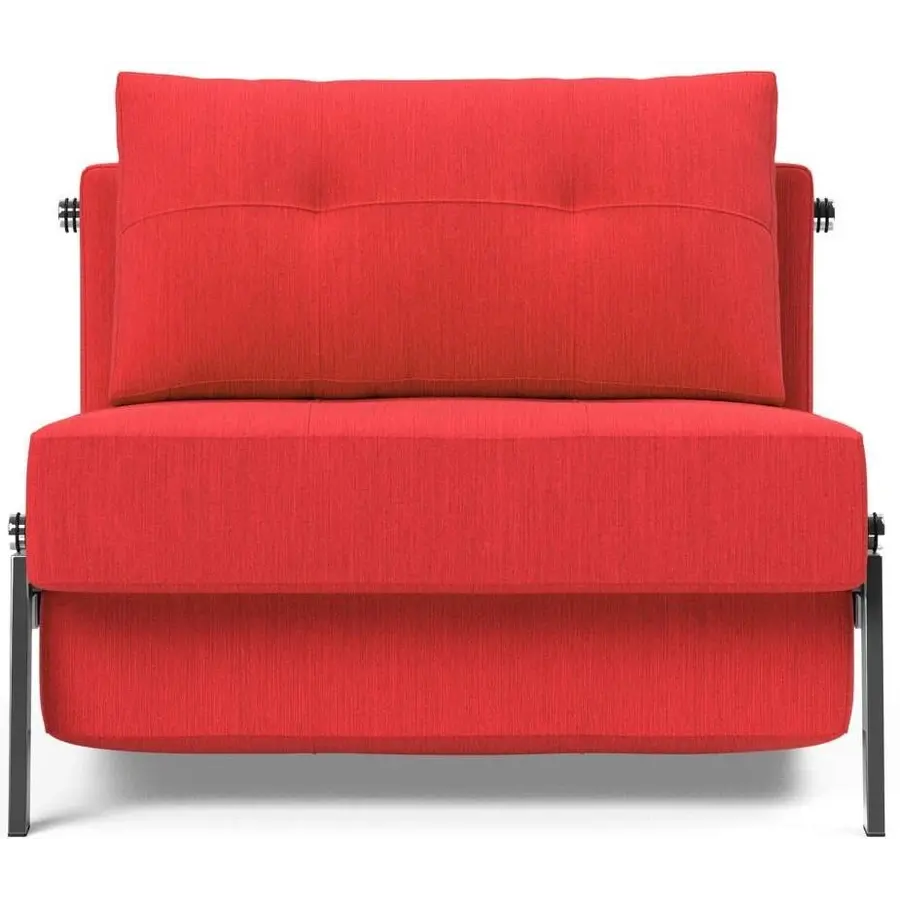 Cubed Slaapstoel Rood / Chrome Cubed Slaapstoel Rood / Chrome