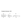 Cubed 140 cm Slaapbank Rood / Chrome