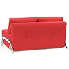Cubed 140 cm Slaapbank Rood / Chrome