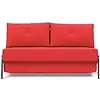 Cubed 140 cm Slaapbank Rood / Chrome