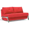 Cubed 140 cm Slaapbank Rood / Chrome