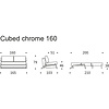 Cubed 160 cm Slaapbank Rood / Chrome