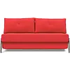 Cubed 160 cm Slaapbank Rood / Chrome