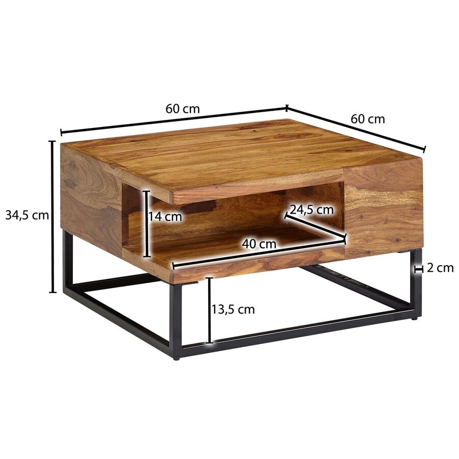 Mumbai Vierkant Tweedekans Salontafel Mumbai Vierkant Tweedekans Salontafel