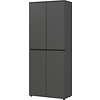Bedano Grafiet Kantoorkast Hoog 197 cm