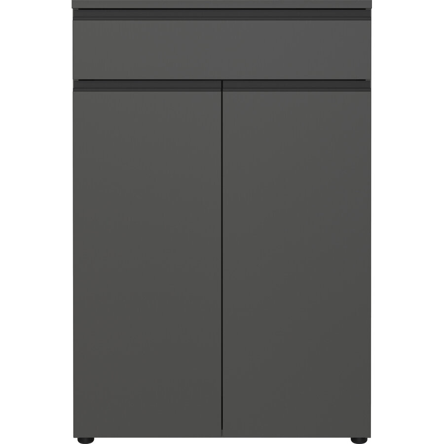 Bedano Grafiet Kantoorkast 2-Deuren 1-Lade