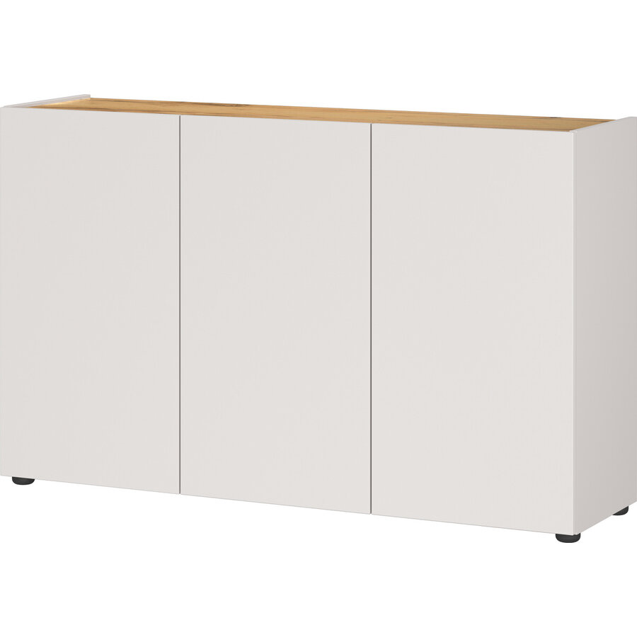 Adrano Cashmere/ Eiken Dressoir 3-Deuren