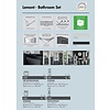 Lemont Grafiet Badkamerkast Slim H121 cm Lemont Grafiet Badkamerkast Slim H121 cm