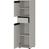 Lemont Steengrijs Badkamerkast Slim H121 cm