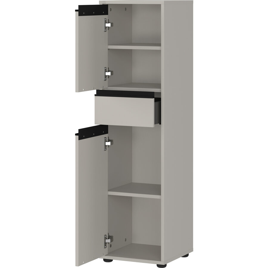 Lemont Steengrijs Badkamerkast Slim H121 cm Lemont Steengrijs Badkamerkast Slim H121 cm