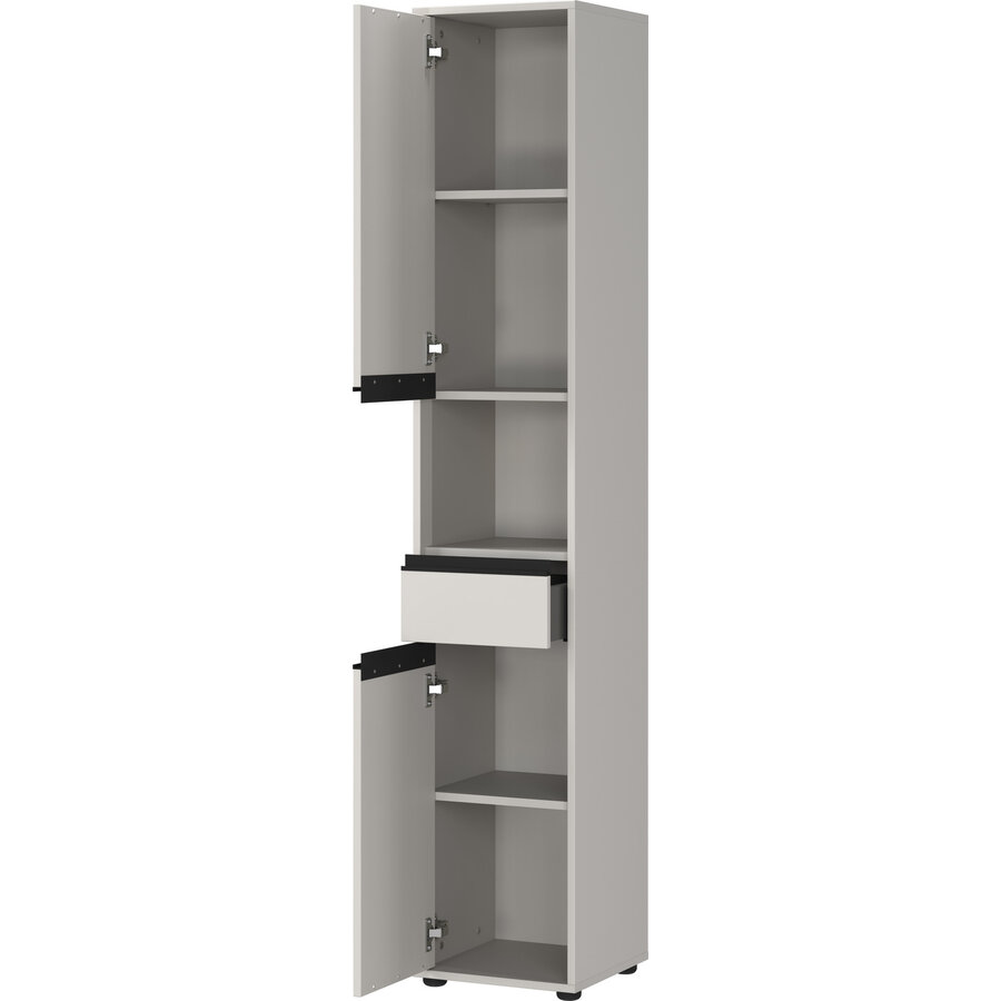 Lemont Steengrijs Badkamerkast Slim H181 cm Lemont Steengrijs Badkamerkast Slim H181 cm