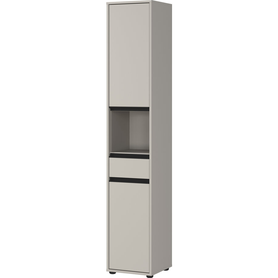 Lemont Steengrijs Badkamerkast Slim H181 cm Lemont Steengrijs Badkamerkast Slim H181 cm